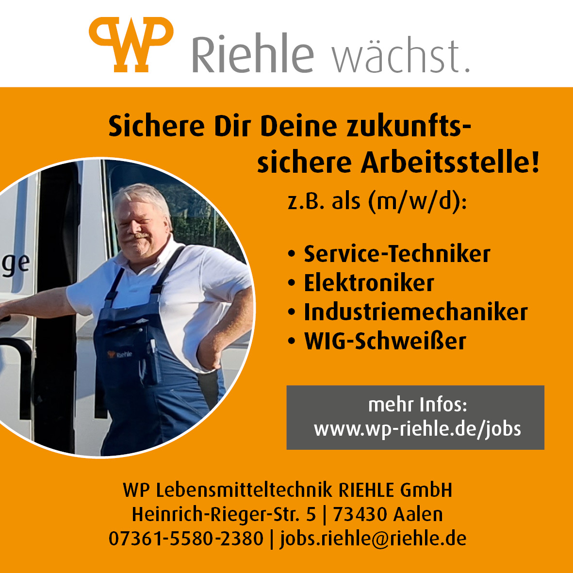 Stellenanzeigen WP Riehle Aalen Westhausen Stellenanzeigen WP Riehle Aalen Westhausen