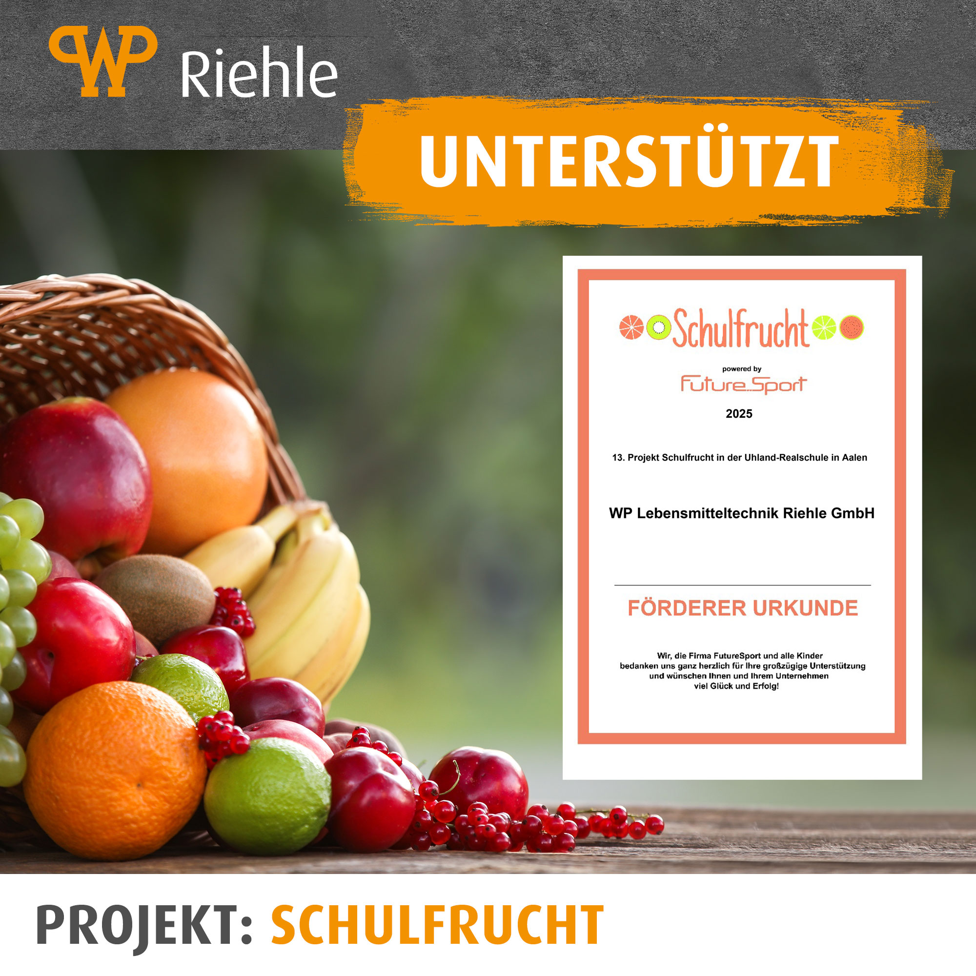 Projekt Schulfrucht Uhlandrealschule Aalen Projekt Schulfrucht Uhlandrealschule Aalen