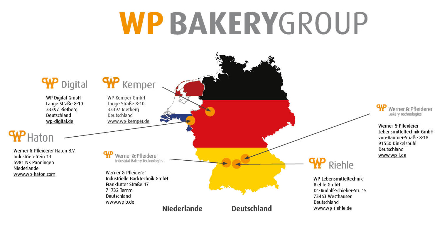 Standorte WP BAKERYGROUP